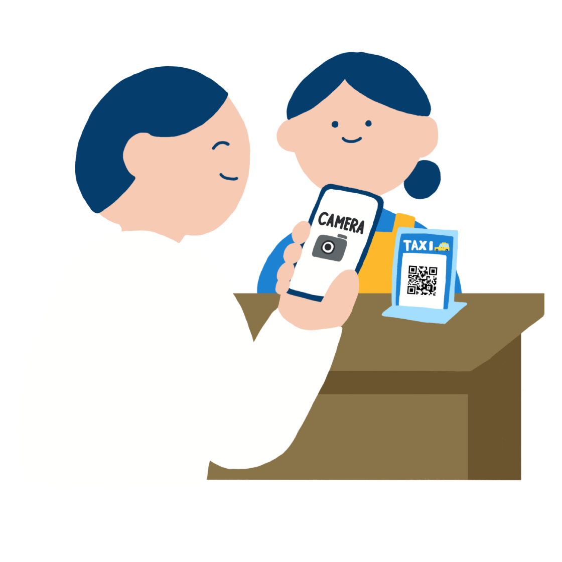 お客様が注文しているイラスト